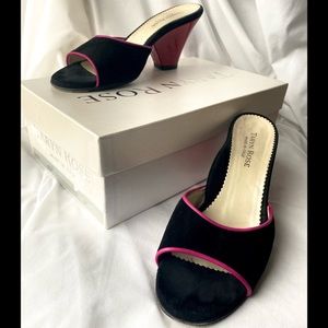 Black and Pink Taryn Rose Heels